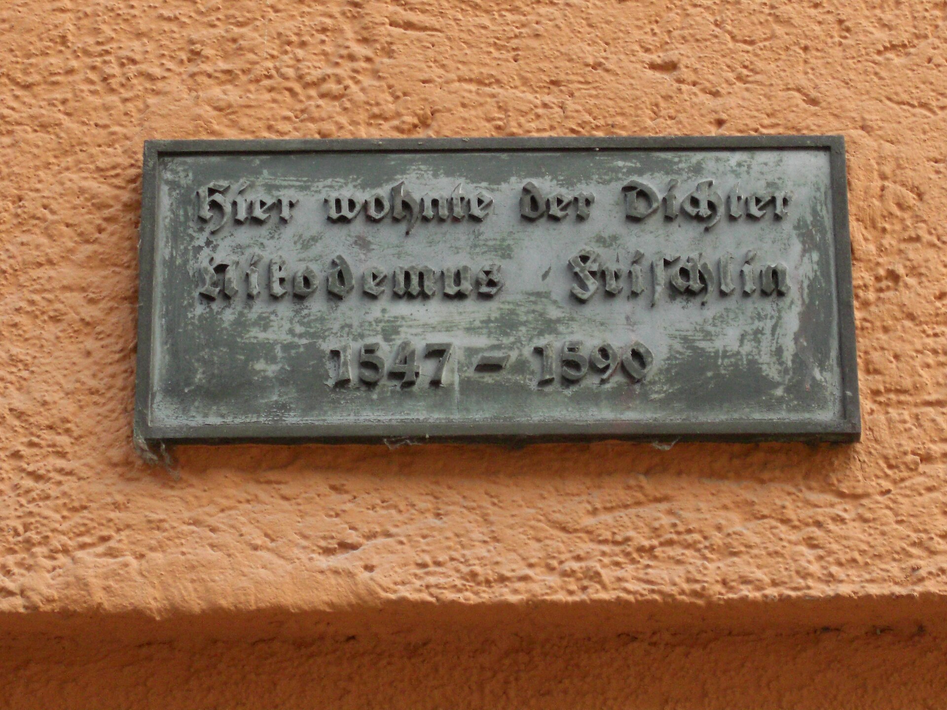 Imagem de referência de Nicodemus Frischlin, descrito nos dados abertos como professor académico alemão