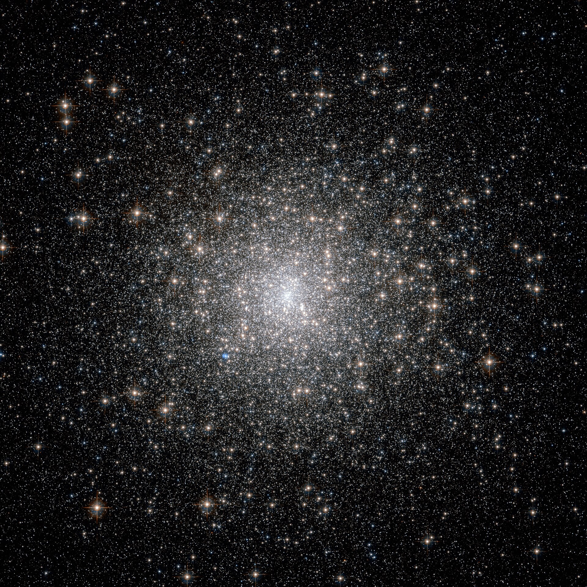 Imagem de referência de Messier 15, descrito nos dados abertos como um aglomerado globular de estrelas