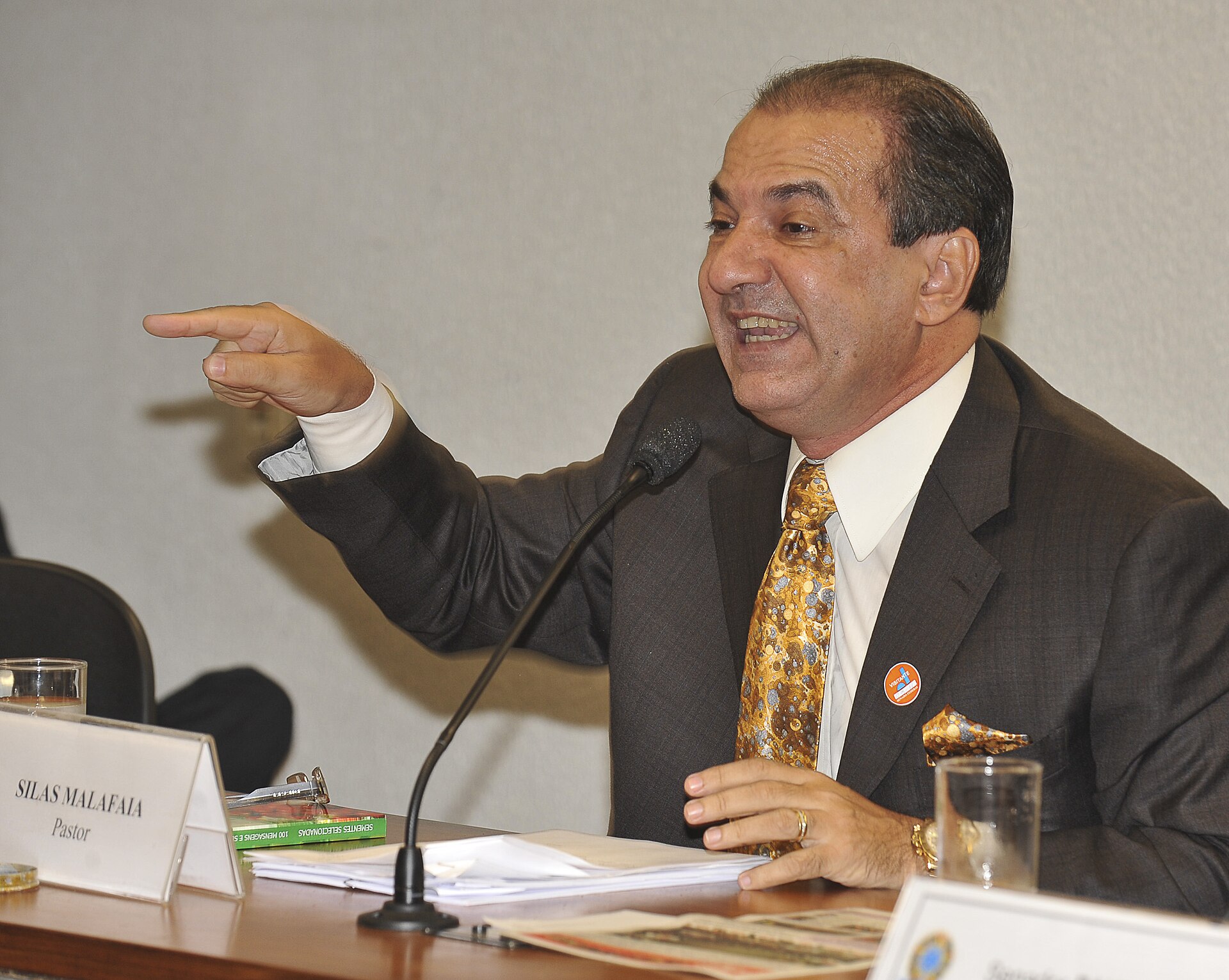Imagem de referência relacionada a Silas Malafaia, item descrito como pastor evangélico brasileiro