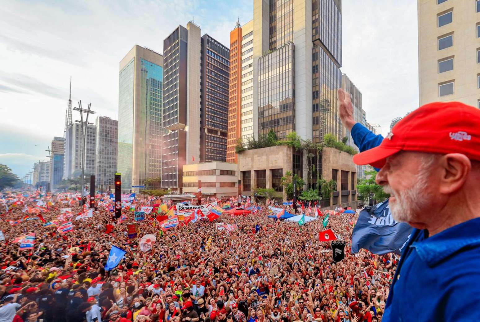 Campanha de Lula na Av. Paulista