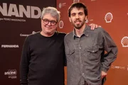 Os cineastas Andrucha Waddington e Pedro Waddington na estreia do documentário Fernanda, sobre Fernanda Montenegro
