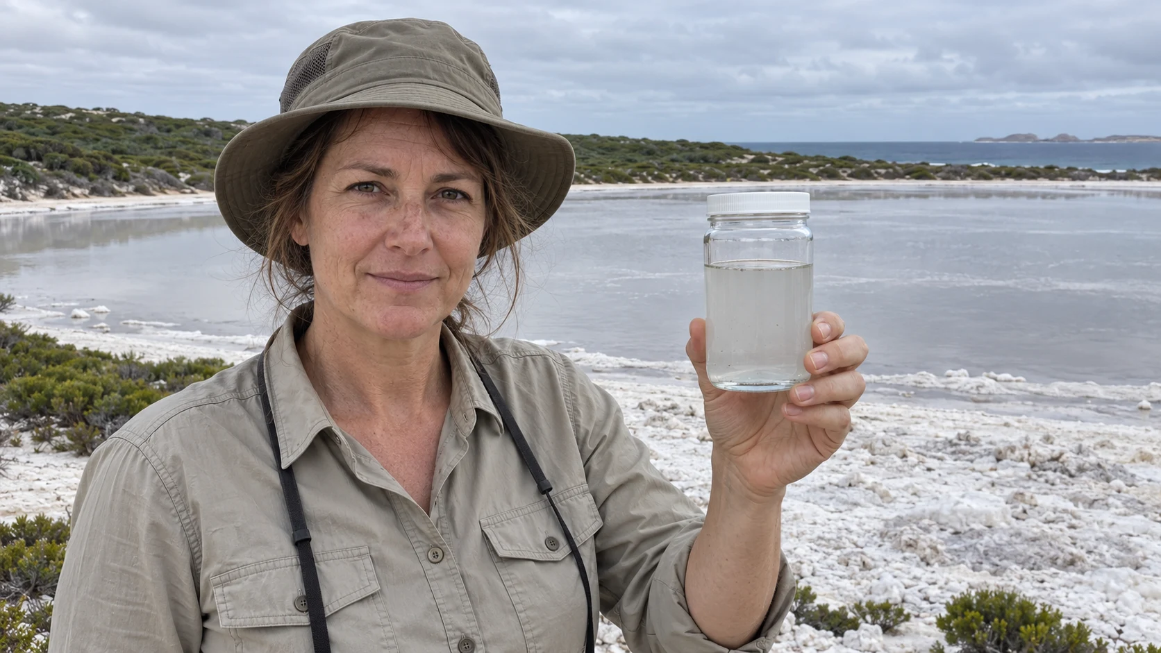O lago australiano famoso pela água rosa apareceu descolorido em 2025; uma chuva de 2022 ajuda a explicar a mudança no Hillier, segundo cientista