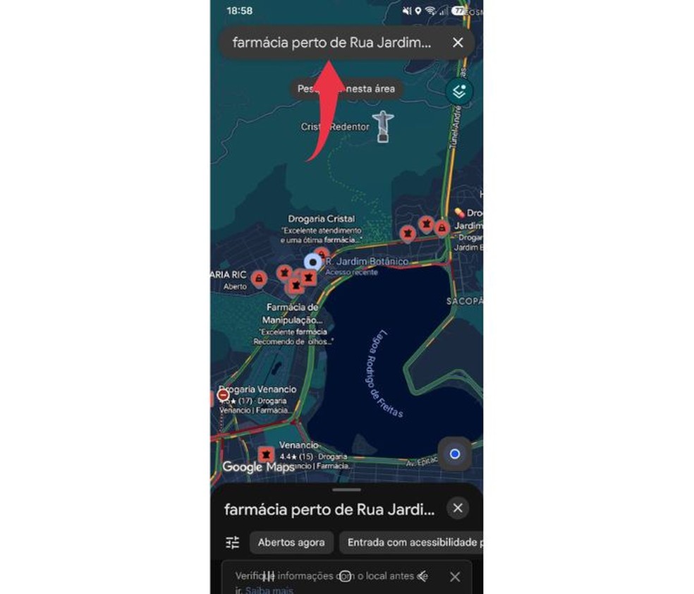 Como usar o Google Maps para encontrar lojas e mercados próximos?