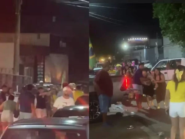 Pancadaria após carreata de Flávio Bolsonaro deixa um morto e um ferido