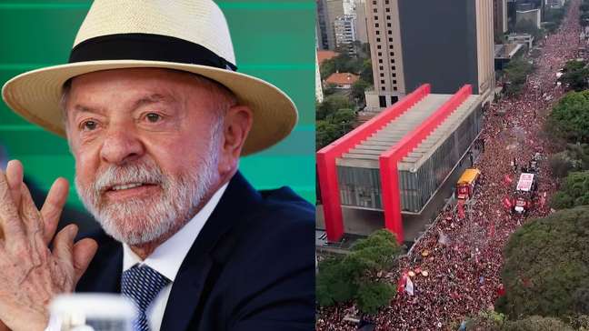 Aos 80 anos, Lula leva 'mar vermelho' para Av. Paulista, em São Paulo, para encerrar campanha