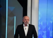 Lula e Flávio no debate da Globo