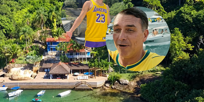 Com 11 su&iacute;tes, exuberante praia privativa, heliponto e muito luxo: essa mans&atilde;o na Ilha Comprida, em Angra dos Reis, foi comprada por famosa cantora na d&eacute;cada de 1970; hoje, &eacute; o alvo da disputa Richarlison x Fl&aacute;vio Bolsonaro. Foto: Youtube, @leoaraujob / Reprodu&ccedil;&atilde;o Instagram: @richarlison / @flaviobolsonaro / Purepeople
