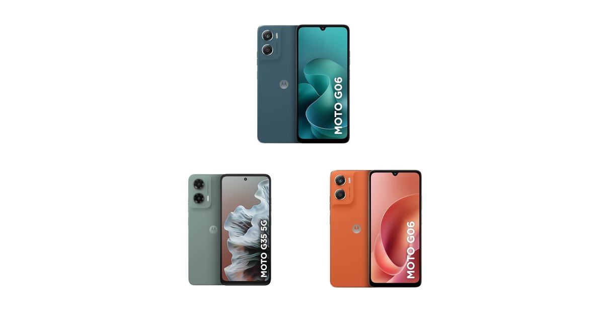 Moto g06 ou g35 5G? Veja uma seleção de Smartphones Motorola em promoção na Amazon