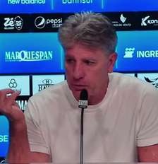 Renato Gaúcho em coletiva pelo Grêmio Foto: Renato Gaúcho em coletiva pelo Grêmio ( Reprodução) / Gávea News