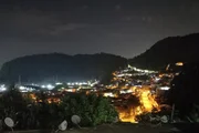 Morro São Bento, em Santos, durante a Operação Verão, em 2024