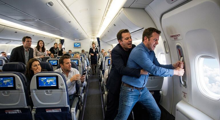 Passageiro leva pânico a bordo ao tentar abrir porta de avião em voo entre Bogotá e Frankfurt